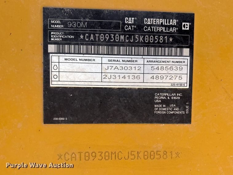 image for item NK9043 2023 Caterpillar 930M wheel loader