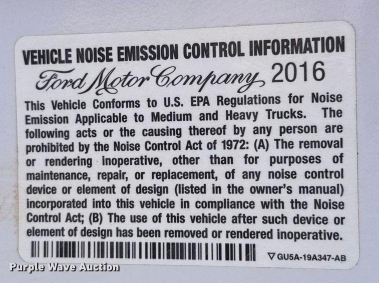 image for item NK9103 2017 Ford F750 Super Duty hydrovac truck
