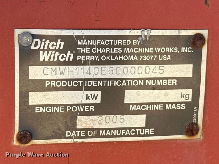 image for item NK9104 2005 Ditch Witch RT115 rock saw