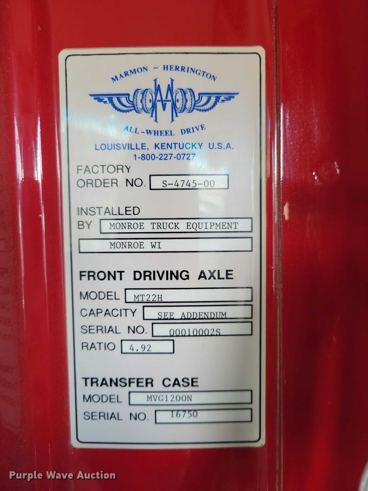 image for item NK9876 2000 Sterling LT 9500 crane truck