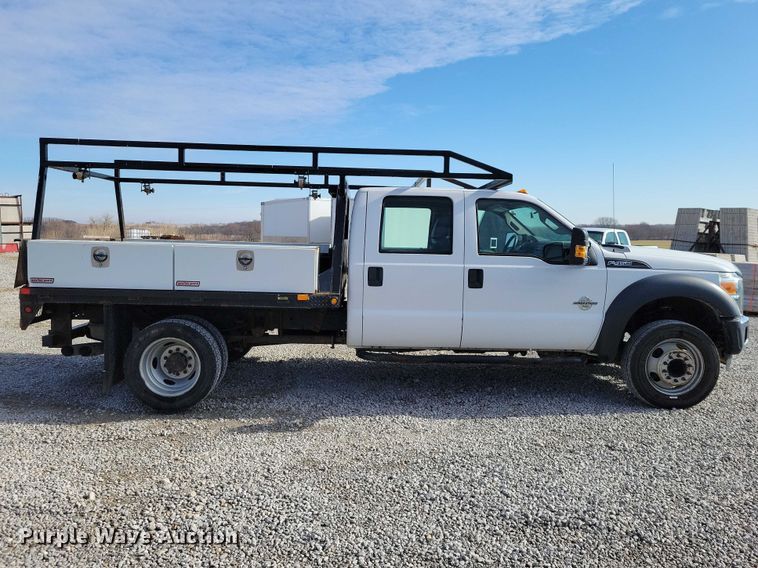 image for item NK9877 2015 Ford F450 Super Duty Crew Cab flatbed truck