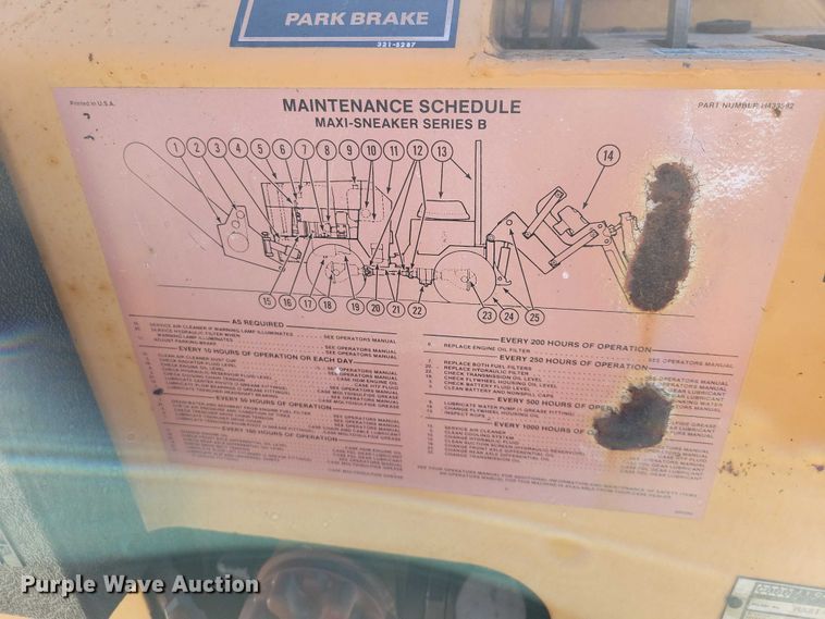 image for item NK9908 1989 Case Maxi Sneaker Series B cable plow