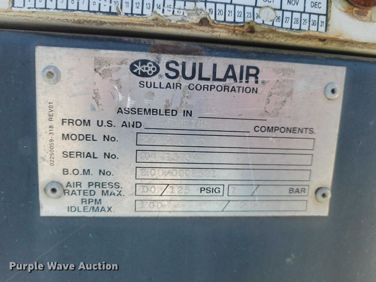 image for item NK9911 2002 Arnco AT 9010 LT air compressor