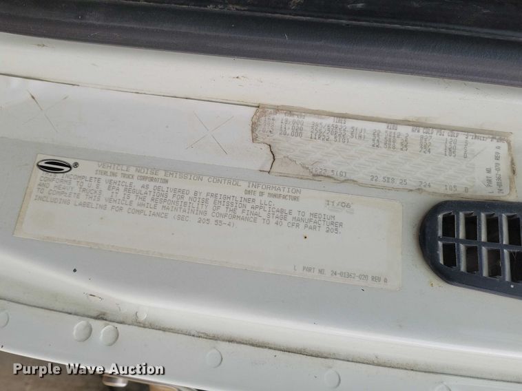 image for item NK9936 2007 Sterling LT9500 dump truck