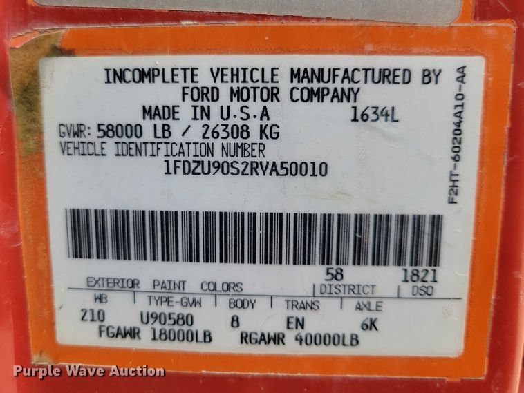 image for item NK9937 1994 Ford LT9000 dump truck