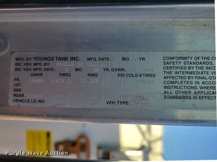 image for item NK9942 2001 Kenworth  T300 fuel truck