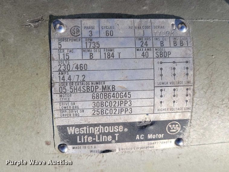 image for item NK9946 Binks air compressor