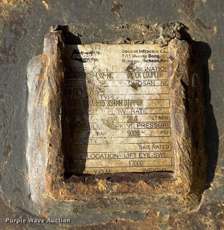 image for item YA1198 2021 Doosan DX235LCR-5 excavator