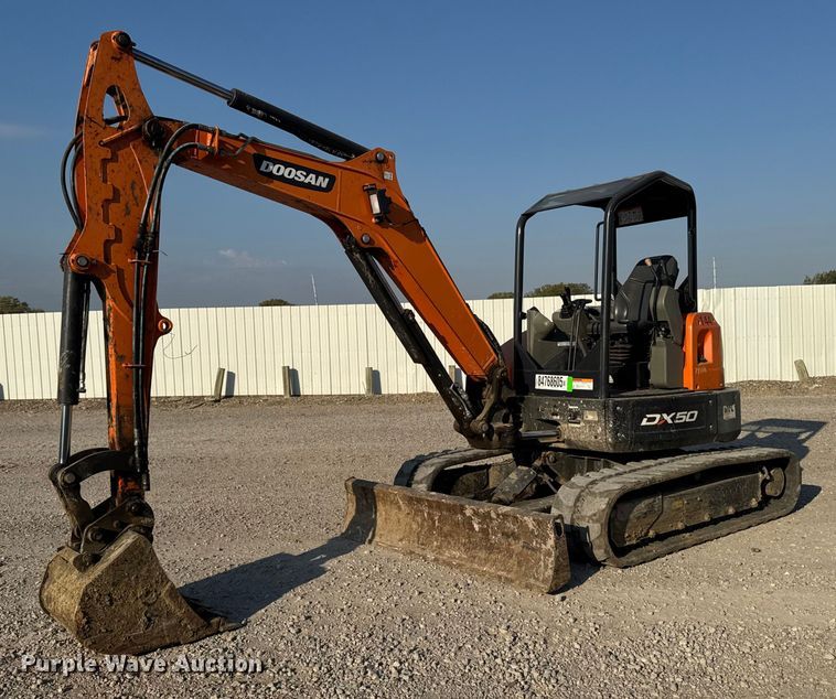 image for item YA1216 2020 Doosan DX50 mini excavator