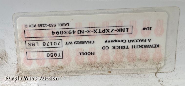 image for item YA2180 2022 Kenworth T880 dump truck