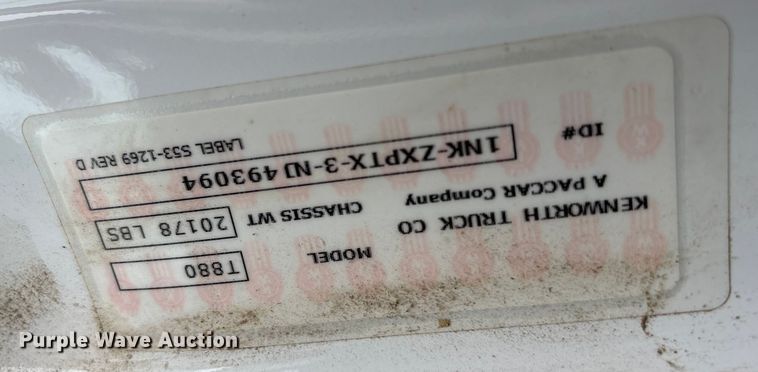 image for item YA2180 2022 Kenworth T880 dump truck