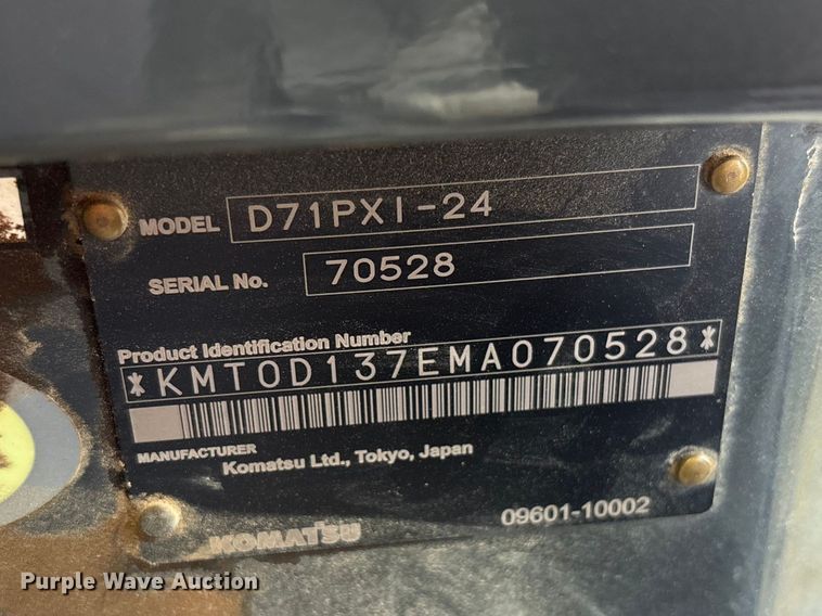 image for item YA2200 2022 Komatsu D71PXI-24 dozer