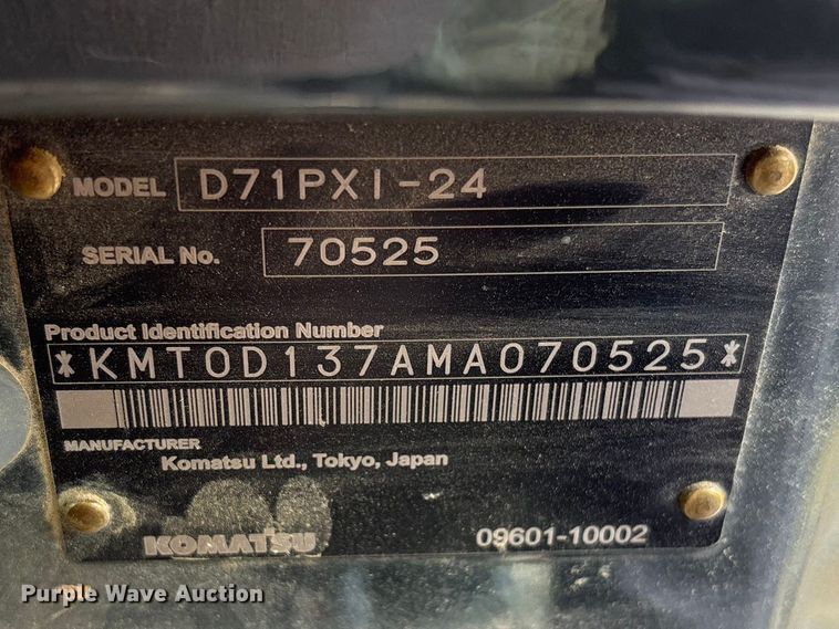 image for item YA2201 2022 Komatsu D71PXI-24 dozer