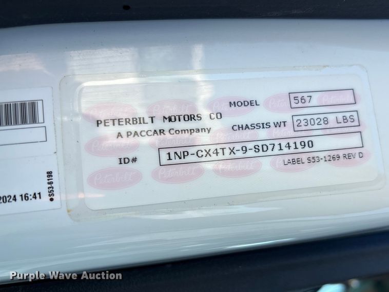 image for item YA2228 2025 Peterbilt 567  hydrovac truck