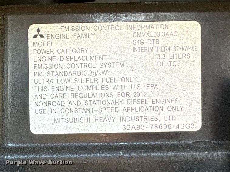 image for item YA2705 2012 Kohler Power System 40 generator