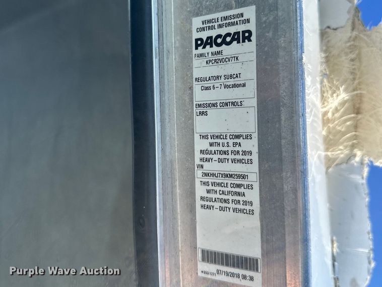 image for item YA2742 2019 Kenworth T370 propane delivery truck