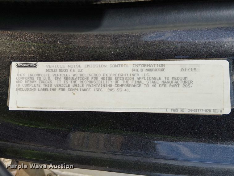 image for item YA2767 2016 Freightliner 114SD dump truck