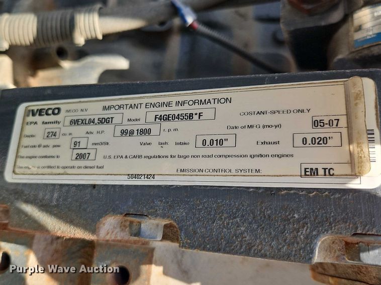 image for item YA2845 2008 MQ Power MQP50IVP generator