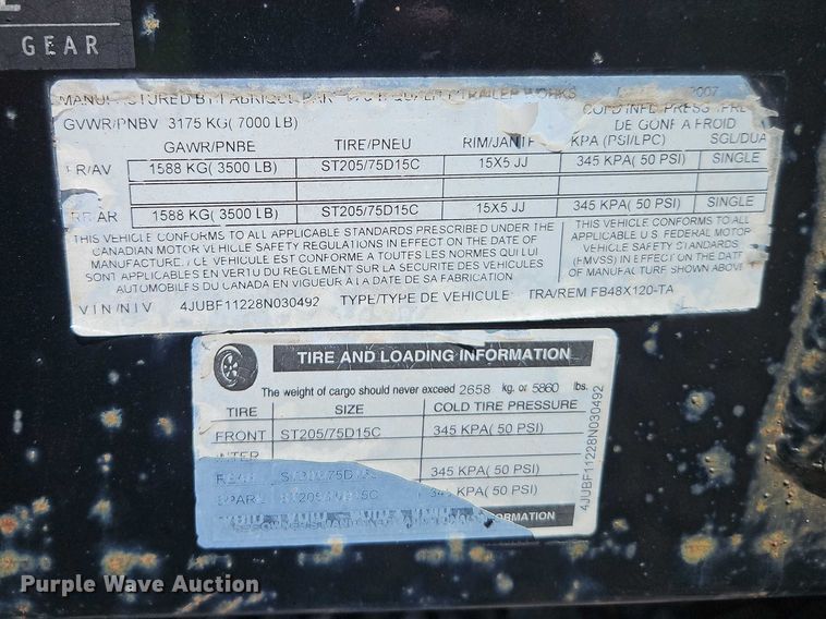 image for item YA2845 2008 MQ Power MQP50IVP generator