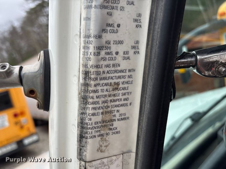 image for item YA2849 2016 Western Star 4700 ANFO bulk handling truck