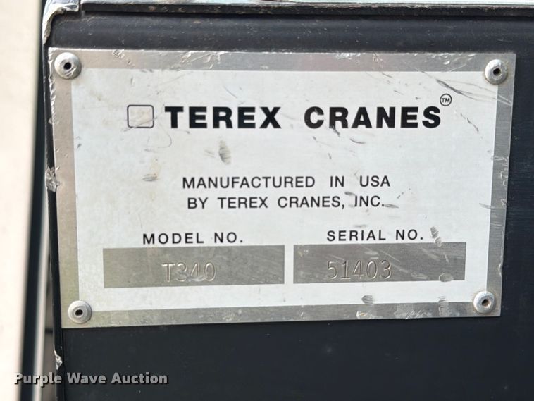 image for item YA2891 2001 Terex T340 crane
