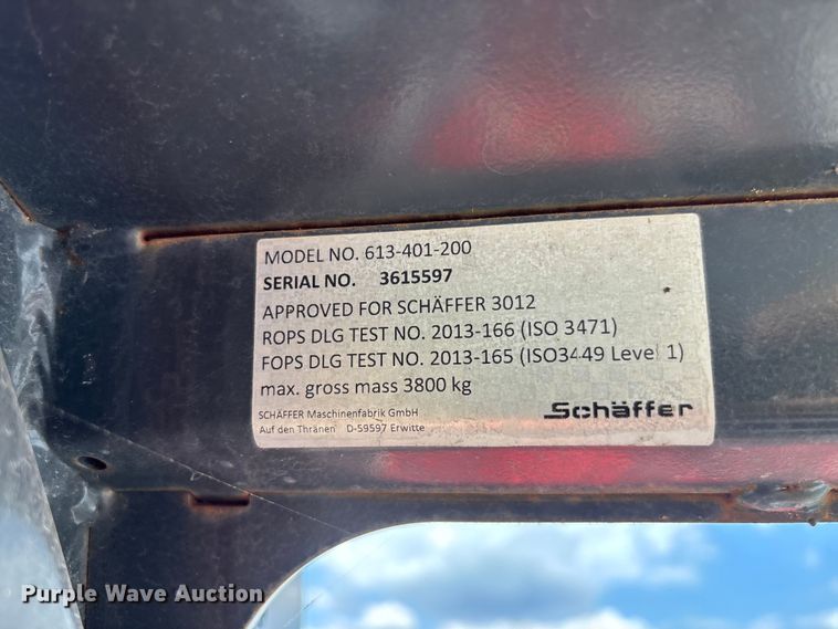 image for item YA2892 2021 Schaffer 3650T SLT compact wheel loader