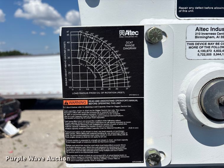 image for item YA2937 2023 Freightliner Business Class M2 digger derrick truck