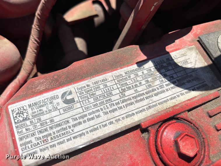 image for item YA2937 2023 Freightliner Business Class M2 digger derrick truck