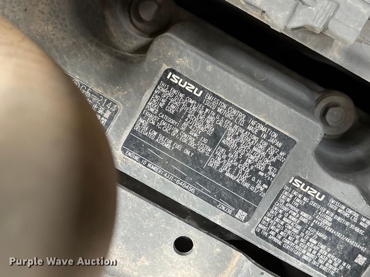 image for item YA2974 2022 John Deere 135G excavator