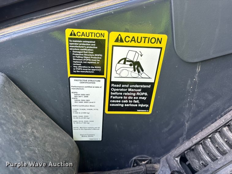 image for item YA2991 2025 John Deere 325G tracked skid steer loader