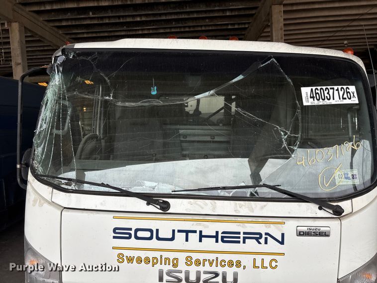image for item YA3006 2014 Isuzu NPR street sweeper truck