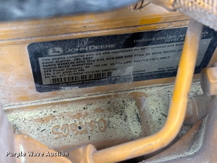 image for item YA3012 2018 John Deere 130G excavator