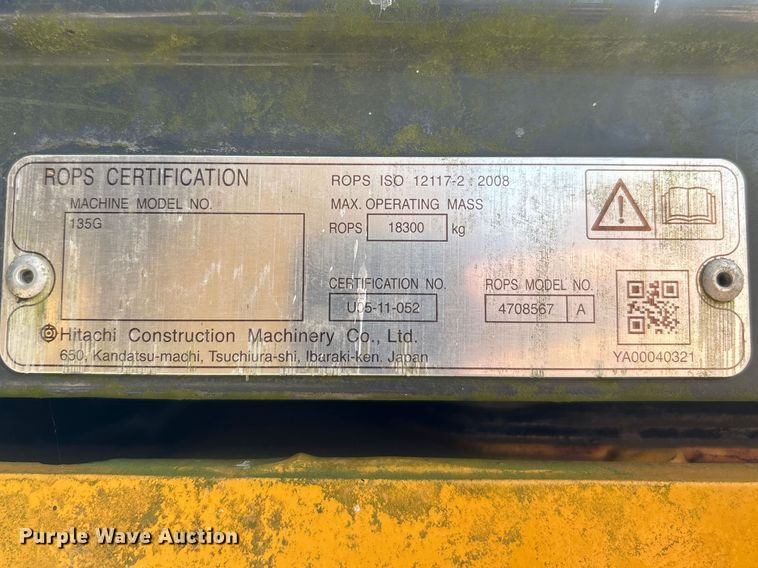 image for item YA3019 2021 John Deere 135G excavator