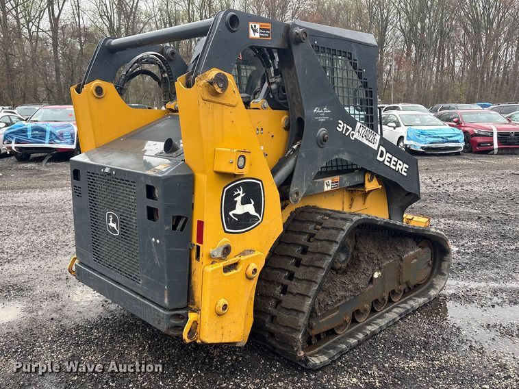 image for item YA3031 2022 John Deere 317G tracked skid steer loader