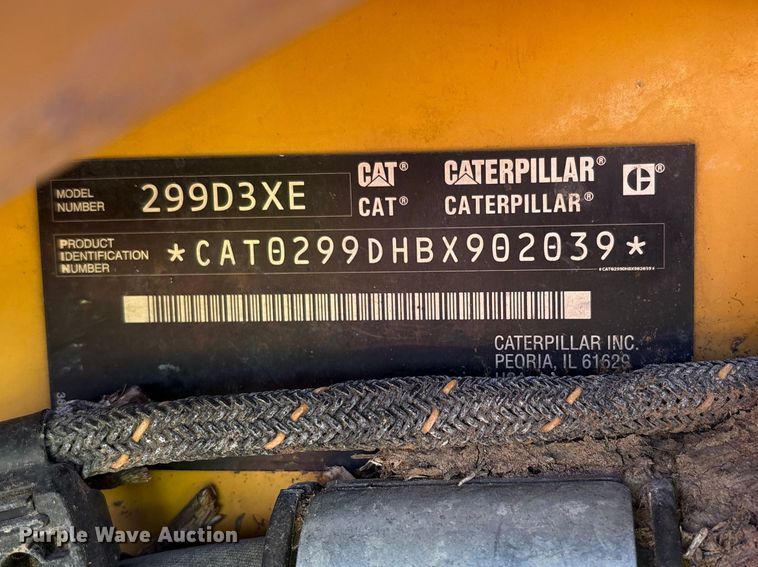 image for item YA3148 2020 Caterpillar 299D3 XE tracked skid steer loader