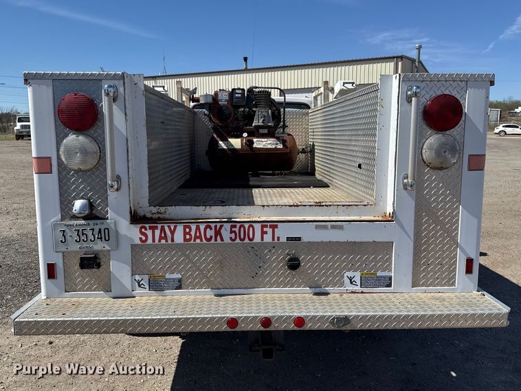 image for item DR1046 1991 Ford F350 utility bed pickup truck