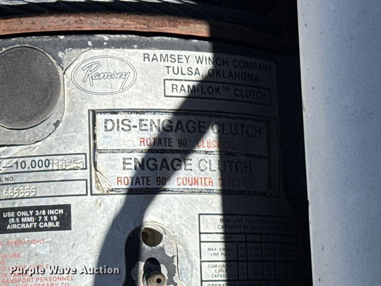 image for item DR1046 1991 Ford F350 utility bed pickup truck