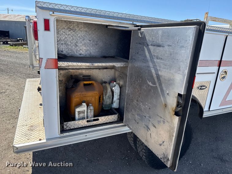 image for item DR1046 1991 Ford F350 utility bed pickup truck