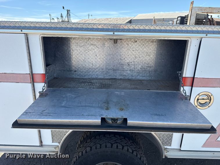 image for item DR1046 1991 Ford F350 utility bed pickup truck