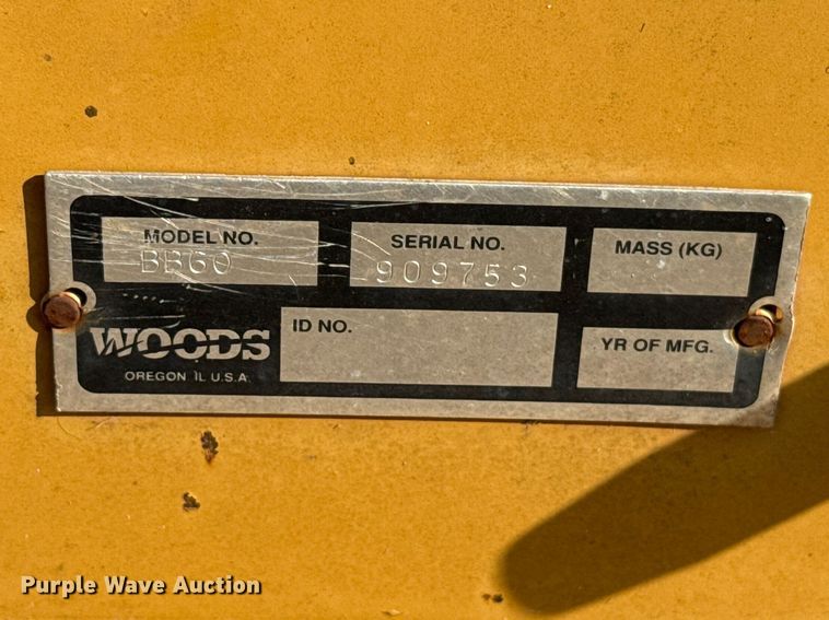 image for item DR1070 Woods Brushbull 60 rotary mower