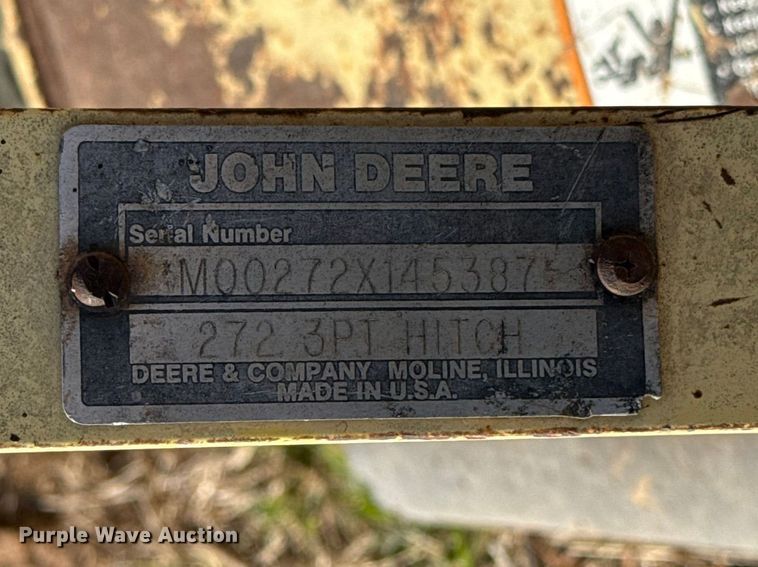 image for item DR1071 John Deere 272 finish mower