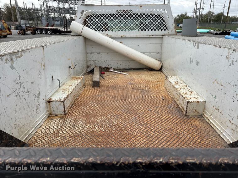 image for item DT0137 2014 Ford F350 Super Duty Ext. Cab utility bed pickup truck