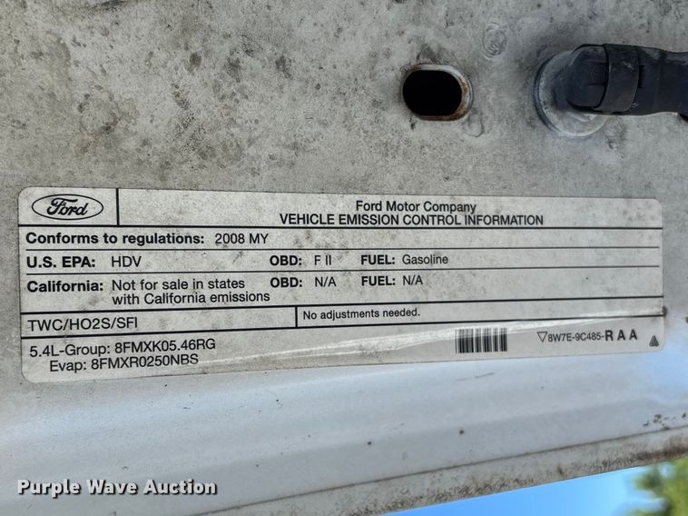 image for item DU0427 2008 Ford F250 Super Duty XL pickup truck