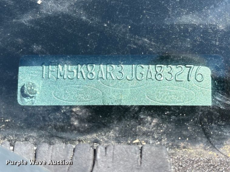 image for item DU0431 2018 Ford Explorer Police SUV