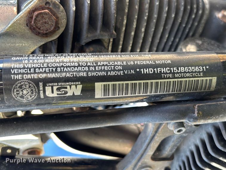 image for item DU0435 2018 Harley-Davidson Road King Police motorcycle