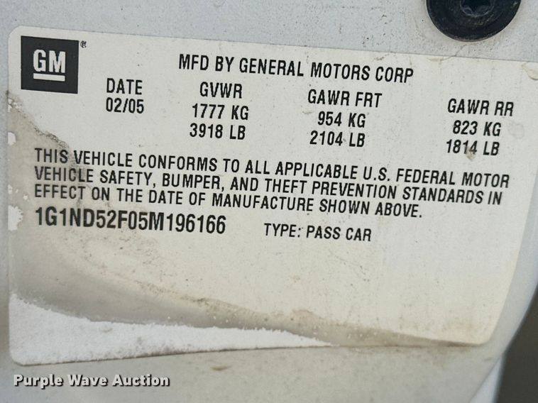 image for item DV0849 2005 Chevrolet Malibu Classic 