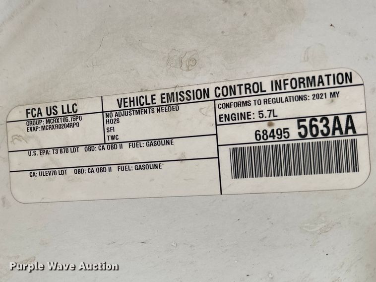 image for item DV0852 2021 Dodge Durango SSV SUV