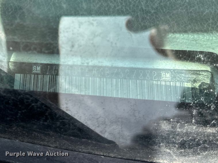 image for item DV0854 2011 Chevrolet Silverado 1500 Ext. Cab pickup truck