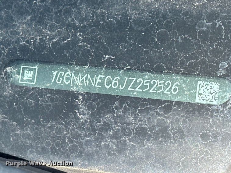 image for item DV0860 2018 Chevrolet Silverado 1500 pickup truck