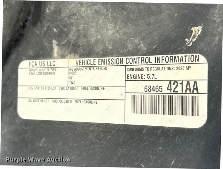 image for item DV0861 2020 Dodge Durango SSV SUV